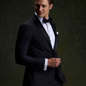 Paul Stuart Elegant White Pique Bib Dress Shirt